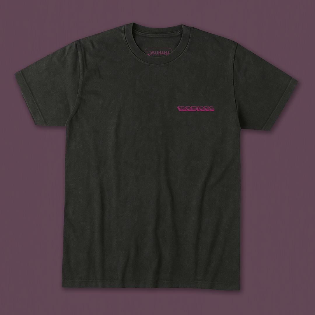 Pink Logo Premium Acid Washed Pima T-Shirt