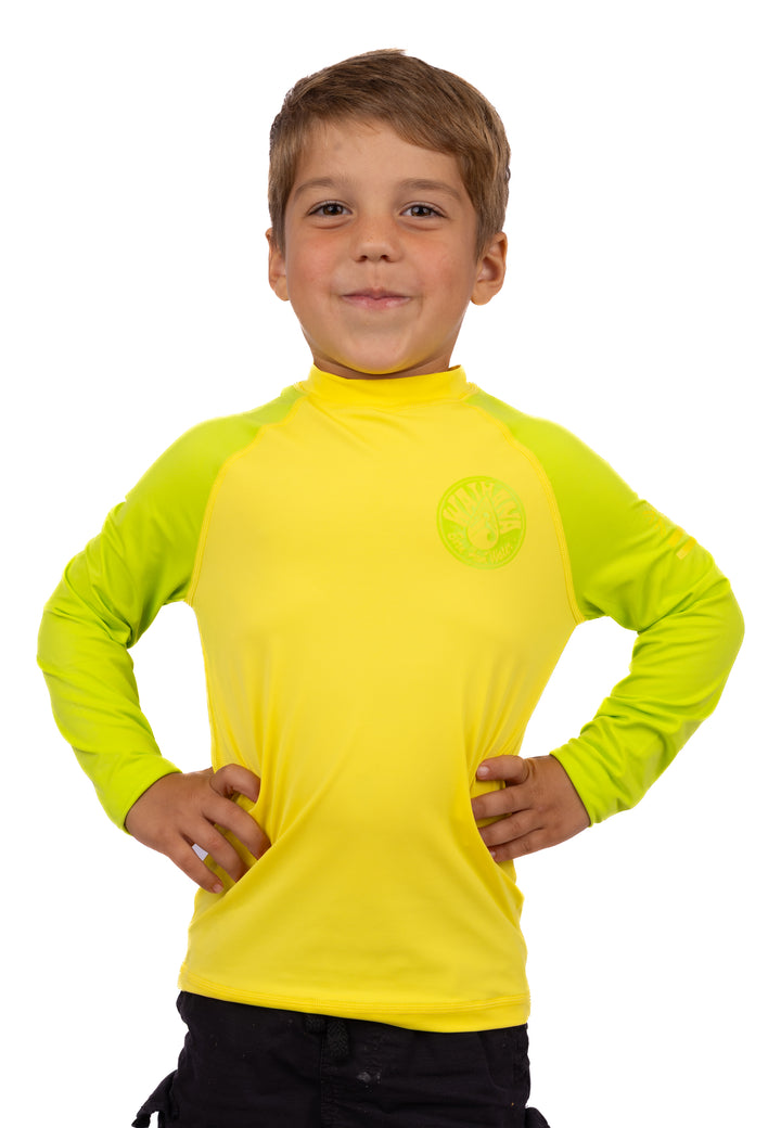 Children's Yellow Long Sleeve Rashguard