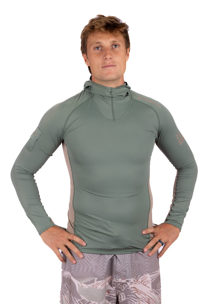 Olive Hooded Voyager Rashguard