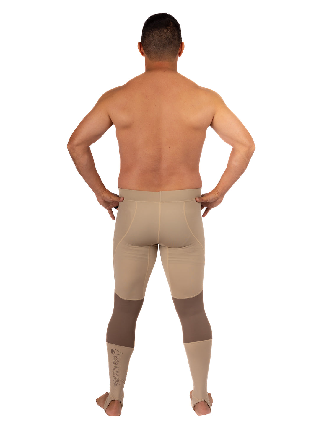 Tan Carvico Lycra Leggings