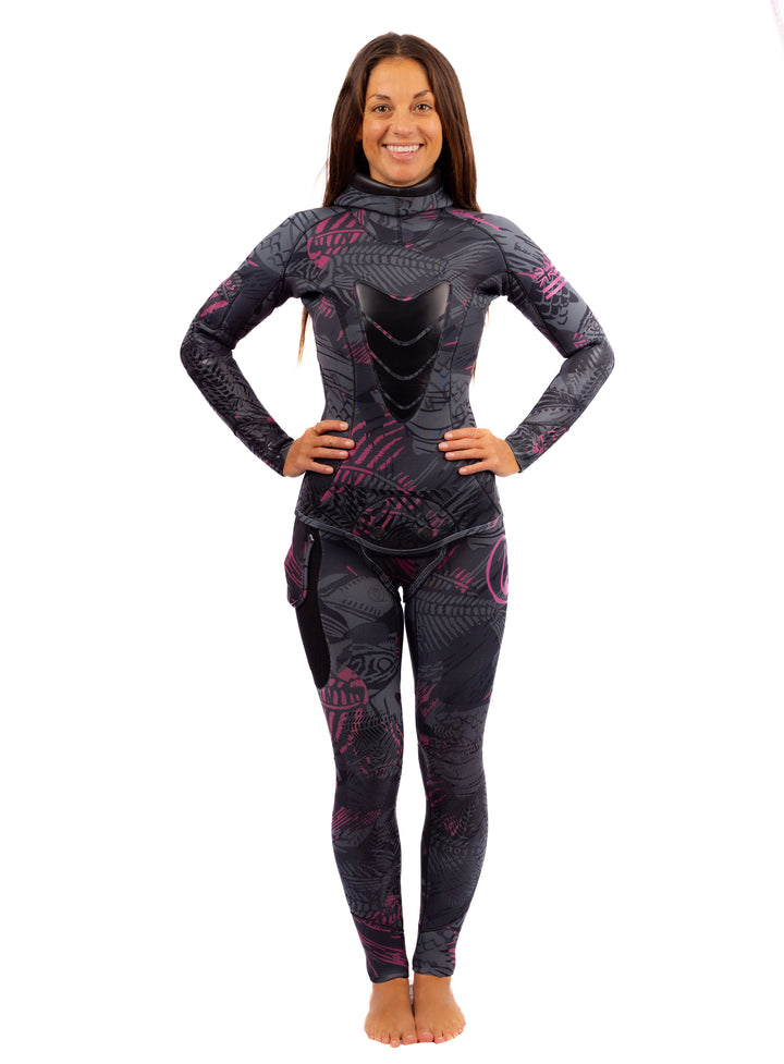 Women’s Pink Fishbone Spearfishing 3.5mm Wetsuit