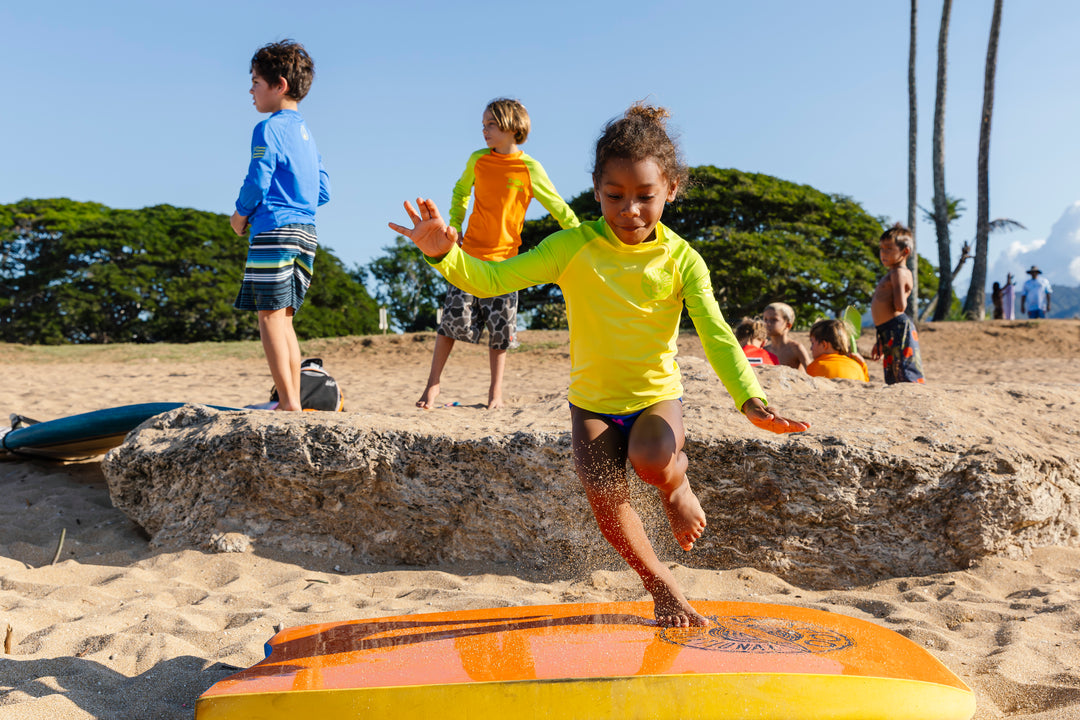 Children's Yellow Long Sleeve Rashguard